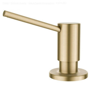 KRAUS Brass Kitchen Bath Countertop Soap Or Lotion Dispenser Brushed Finish New